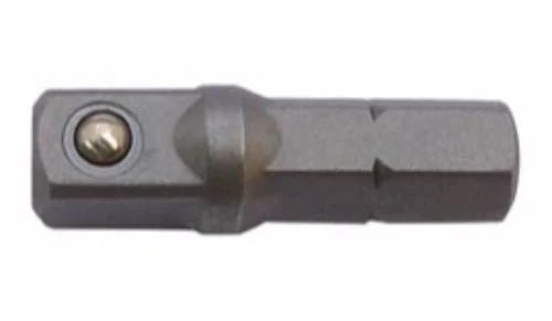 Impact Driver Bit 1/4" Shank to 3/8" Sq. With 4" Long Ball Drive Adapter (Box of 10)
