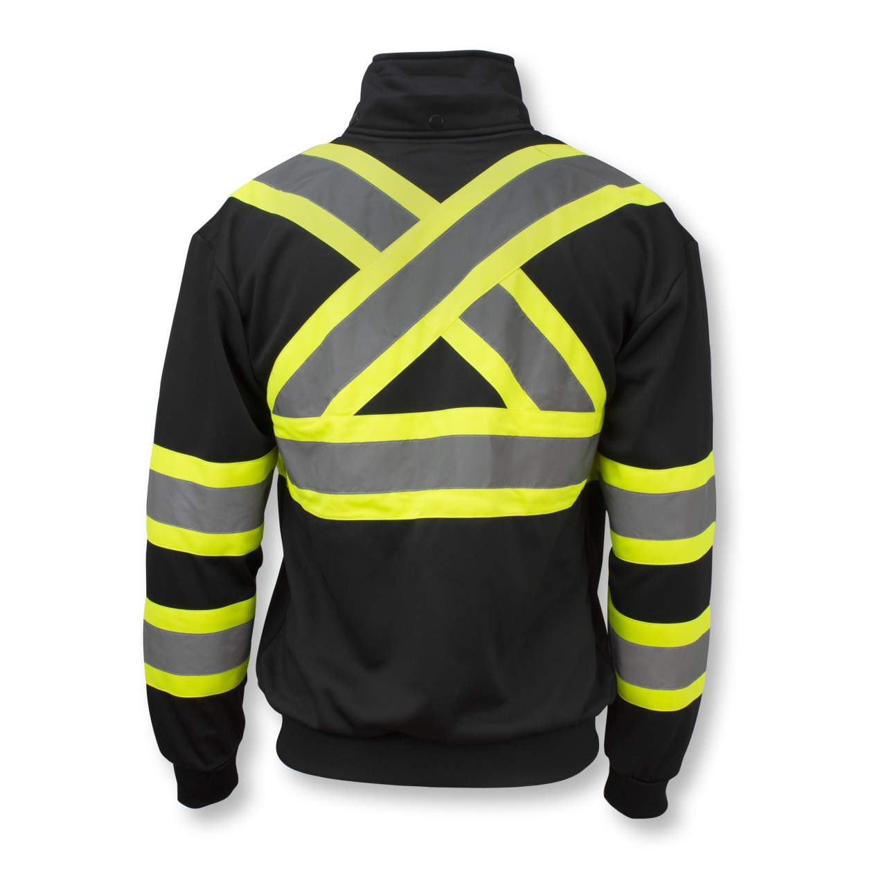 Radians SW01X-2 High Neck Zip Front X-Back Hooded Sweatshirt - WRYKER Construction Supply