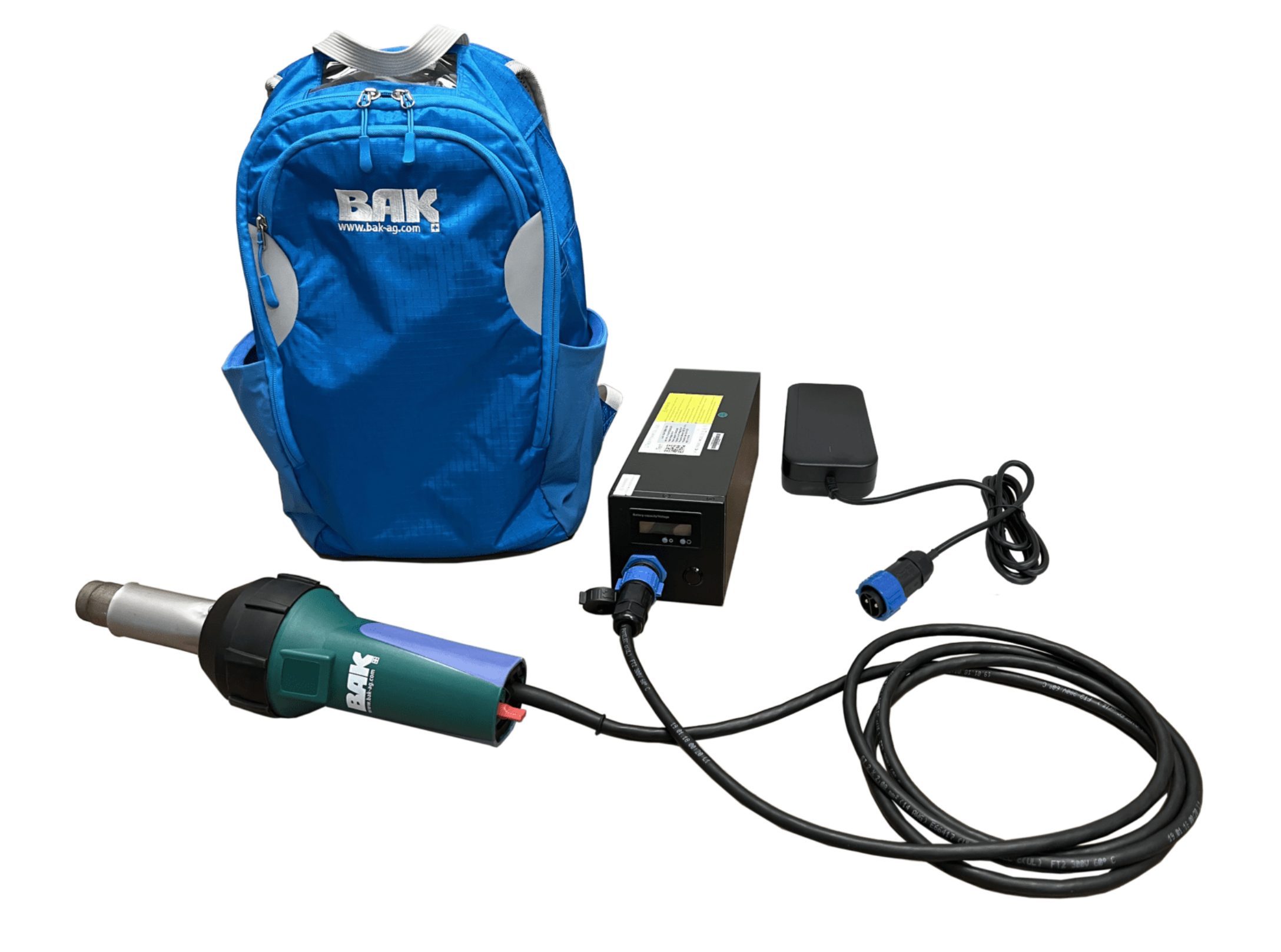 Hapco 6600434 LIION 48 Volt DC Handheld Welder with Battery, Charger and Backpack