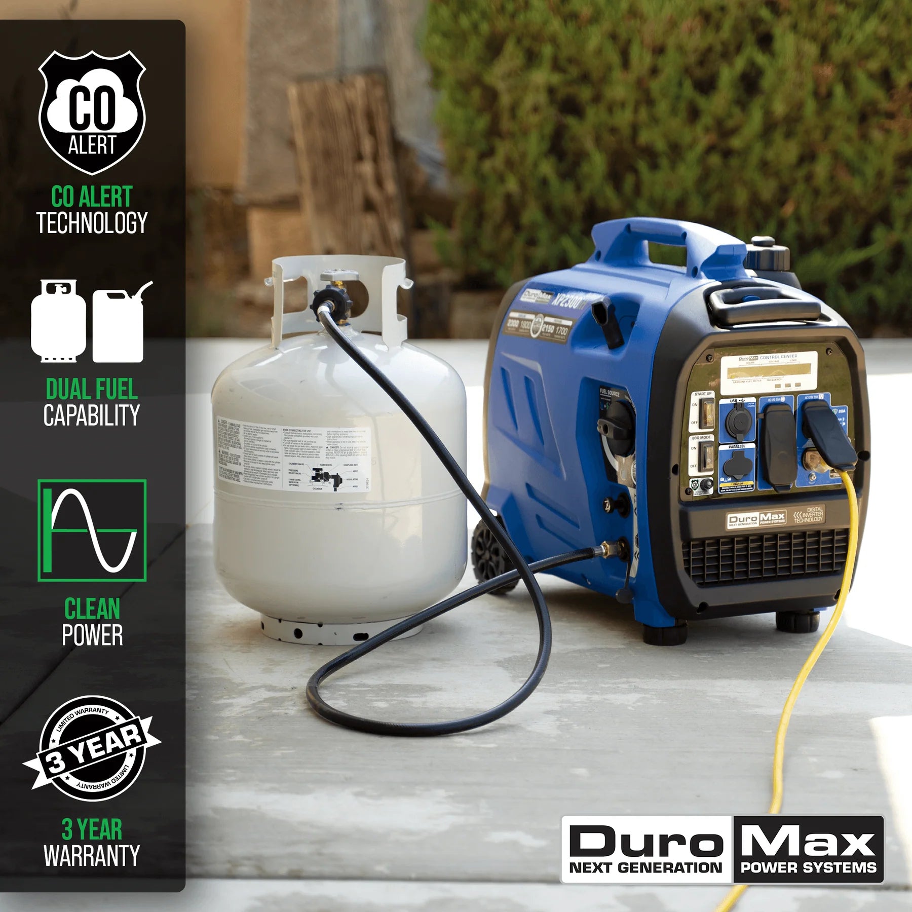 Duromax Generator 2.3KW Gas Powered Inverter Portable XP2300iH