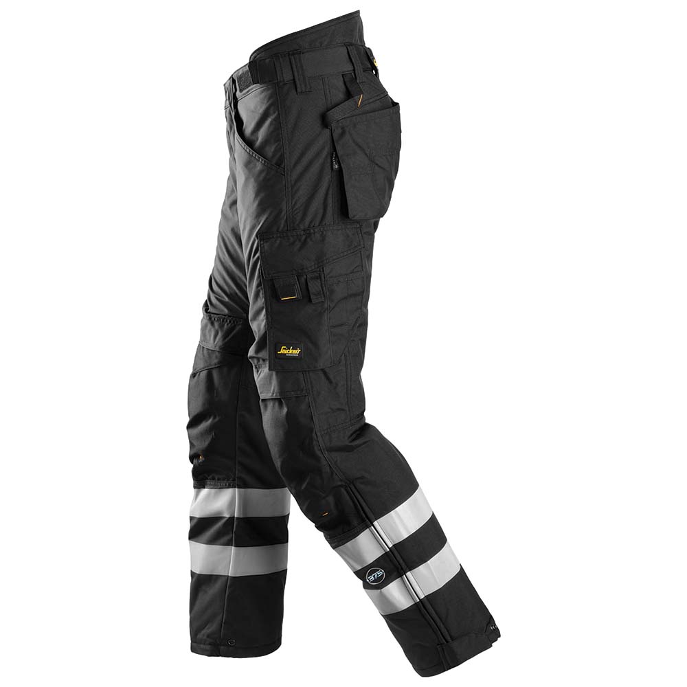 Snickers U6619 AllroundWork Insulated Work Pants (Black) - WRYKER Construction Supply