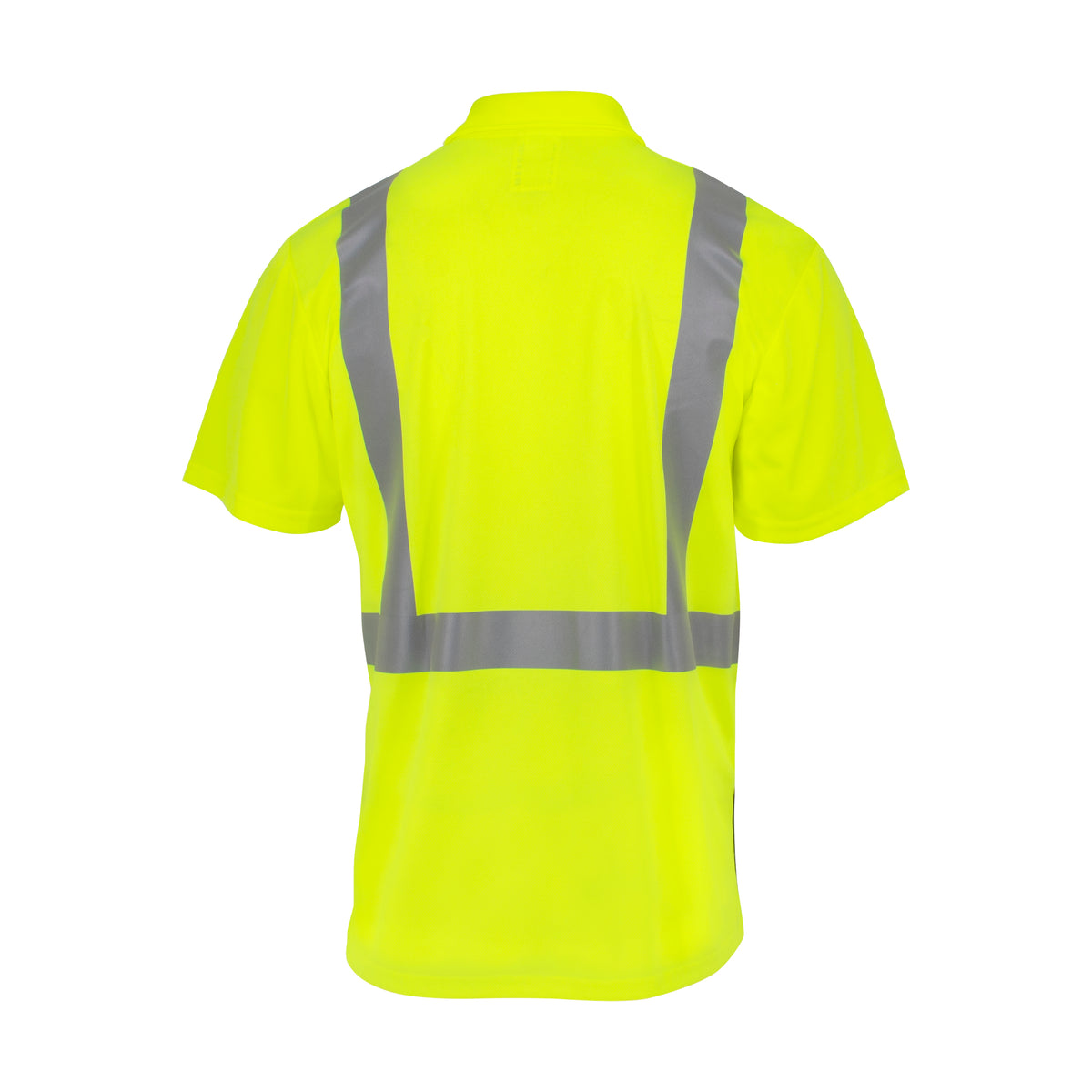 Polo de seguridad de manga corta con bloques de color de alta visibilidad ST12B Clase 2