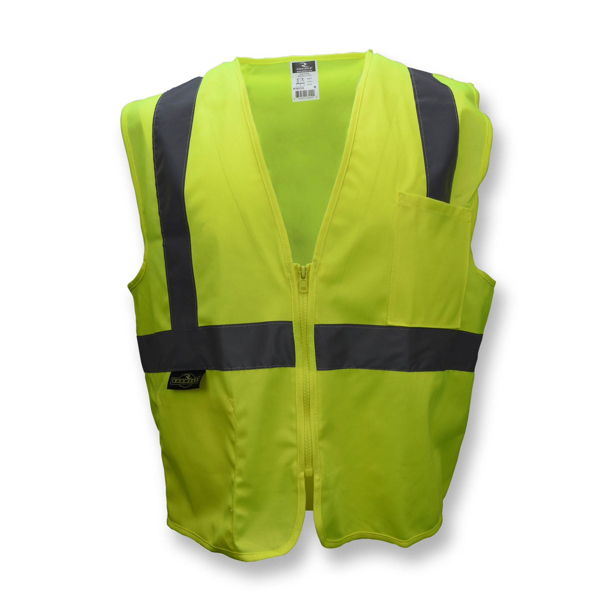 Radians SV2ZGS Class 2 Solid Green Economy Safety Vest - WRYKER Construction Supply