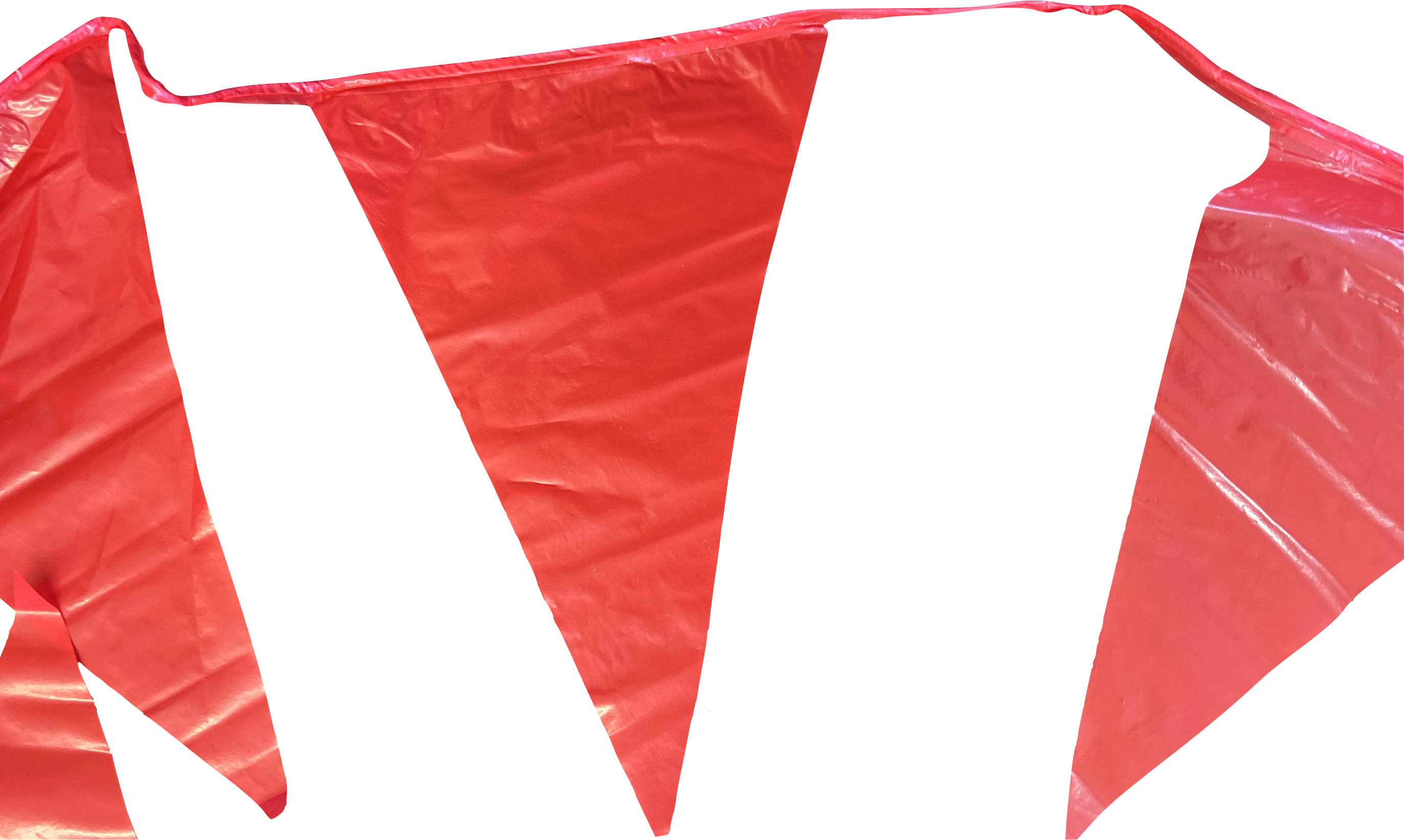 Mutual Industries 15903-79 OSHA Compliant Safety Perimeter Marker 105 ft Length + Red Pennant Flags