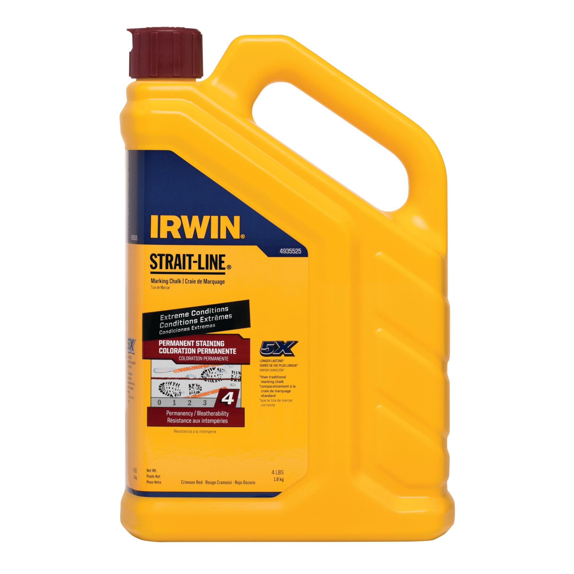 Irwin Crimson Red Permanent Chalk Refill 4 lb