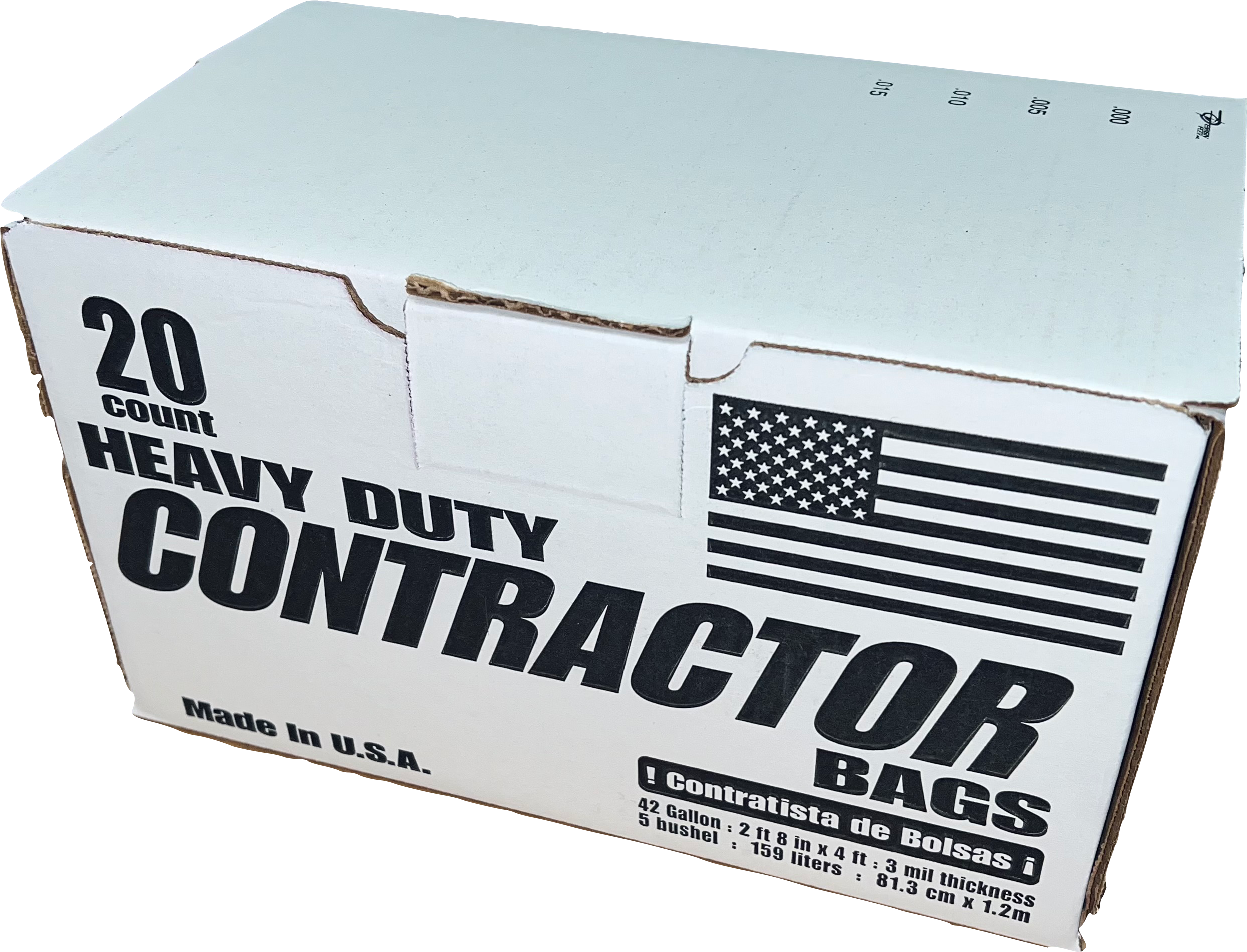 3 Mil Contractor Bags (Box of 20)