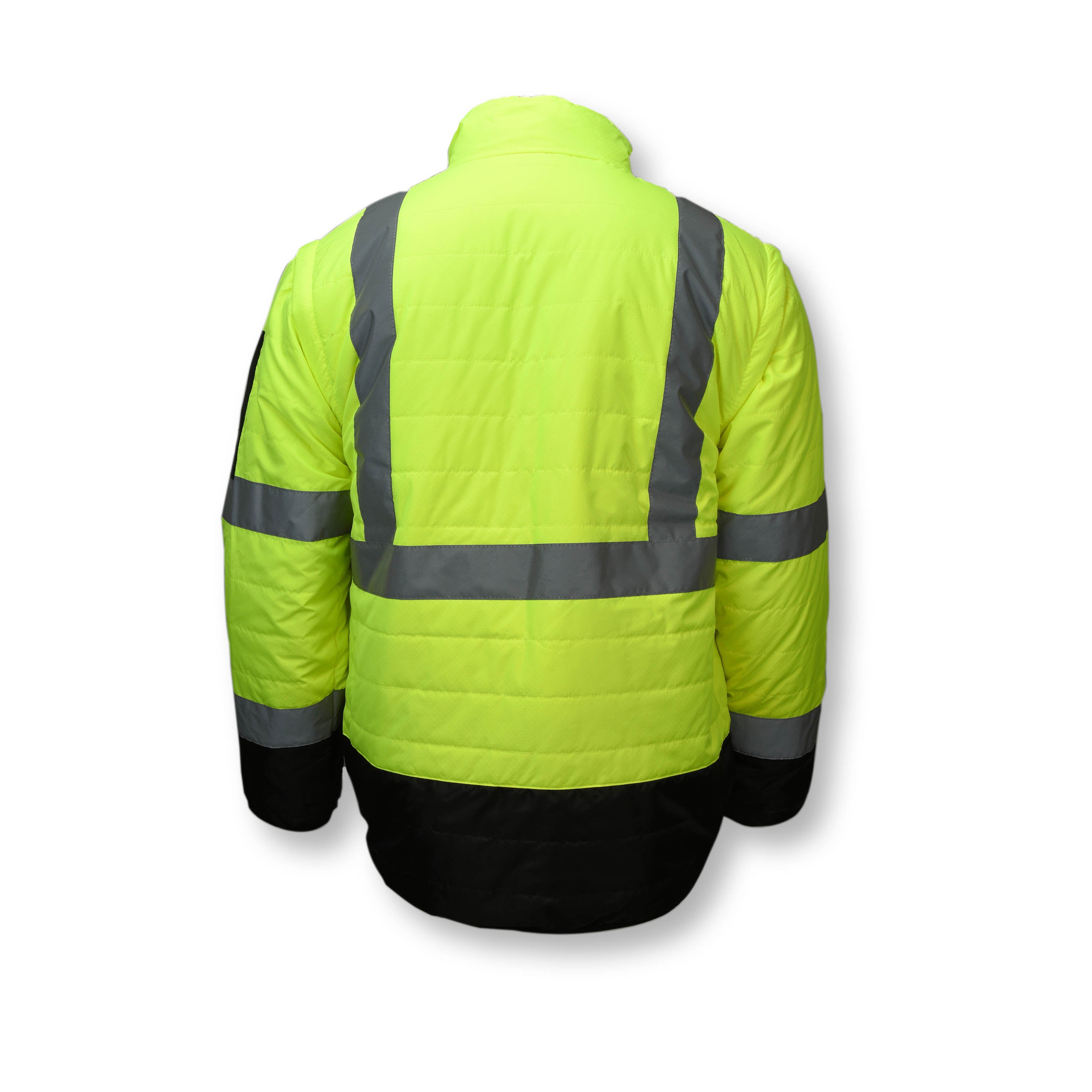 Radians SJ510 Quilted Reversible Jacket with Zip-Off Sleeves - WRYKER Construction Supply