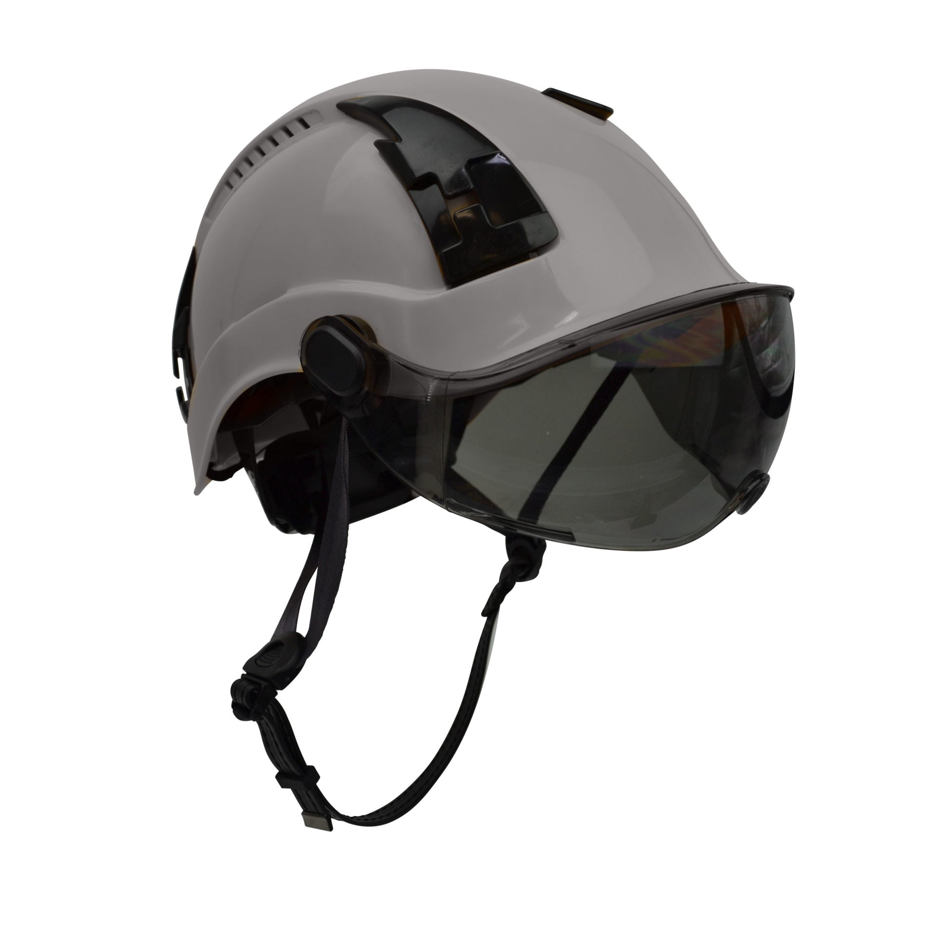 Malta HTG2002: Type 2 Grey Safety Helmet w/ Tinted Visor