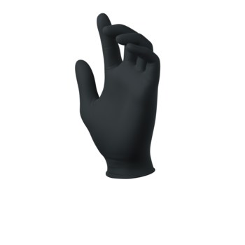 SW PF-90BK Powerform Nitrile Glove 5 mil 9" Length - Black (Box of 100)
