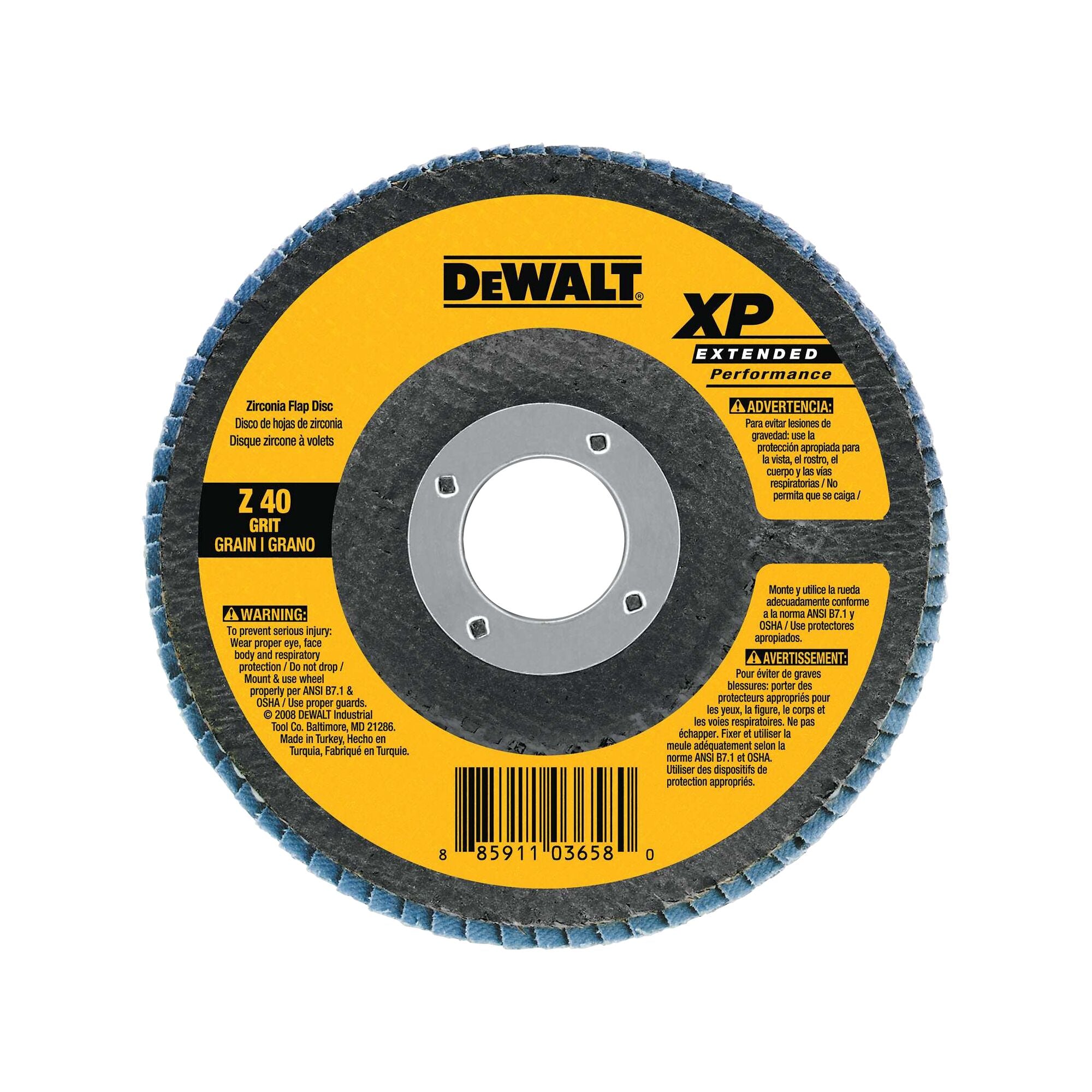 DeWALT Flapper Disc 4 1/2" 7/8 60 Grit T27 XP Jumbo Flap Price per Disc