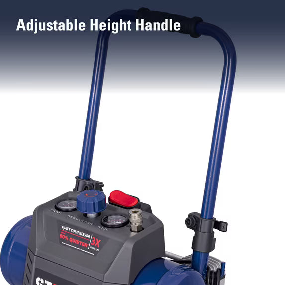Stealth 4.5 Gallon Double Stack Quiet Air Compressor