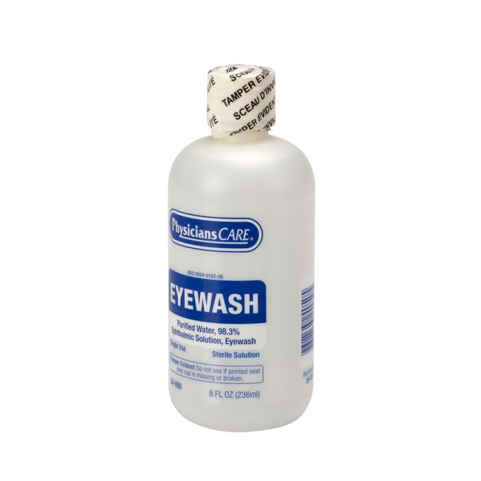 Emergency Eyewash Bottle With Screw Cap (8 oz. Bottle)