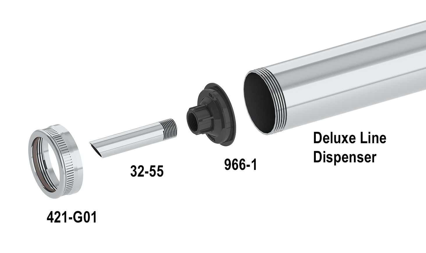 NEW! Nozzle Adapter for Special Deluxe Guns with 421-G01 Ring Cap