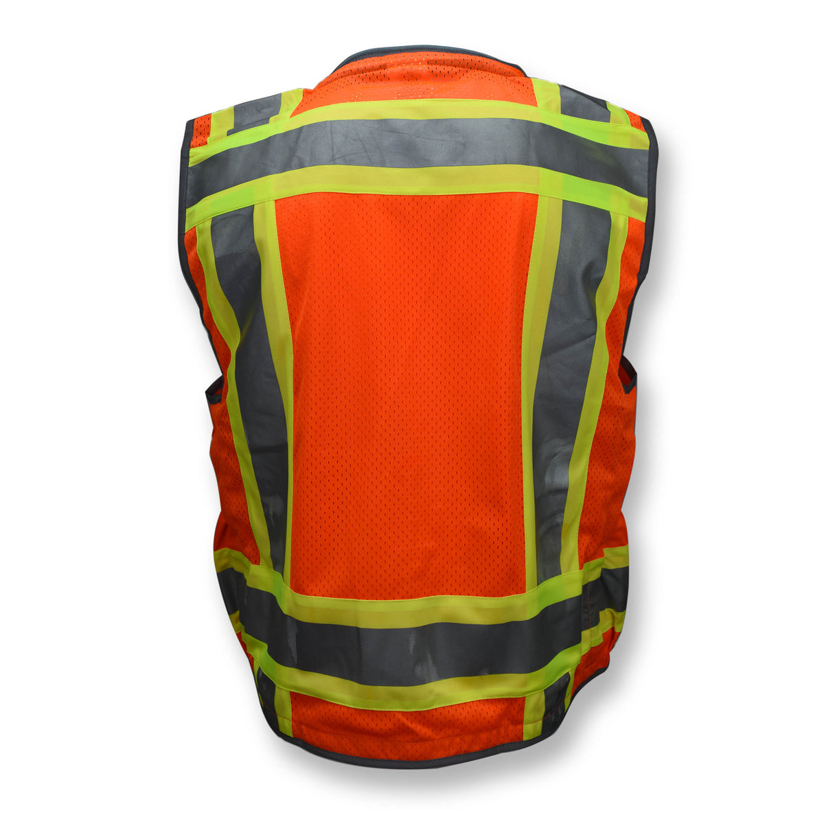 Radians SV55-2ZOD Class 2 Heavy Woven Two-Tone Orange Mesh Engineer Safety Vest