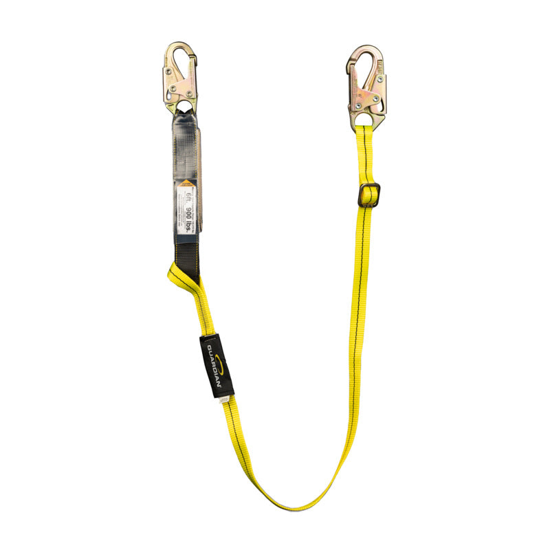 Guardian 01285 Adjustable Shock Absorbing Lanyard (4'-6')