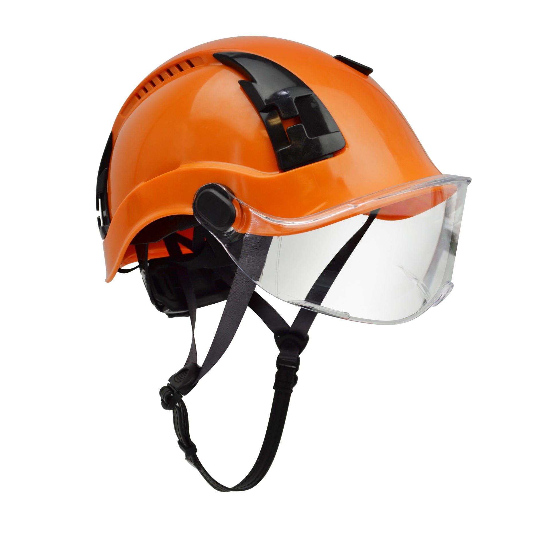 Malta HTO2001: Type 2 Orange Safety Helmet w/ Clear Visor