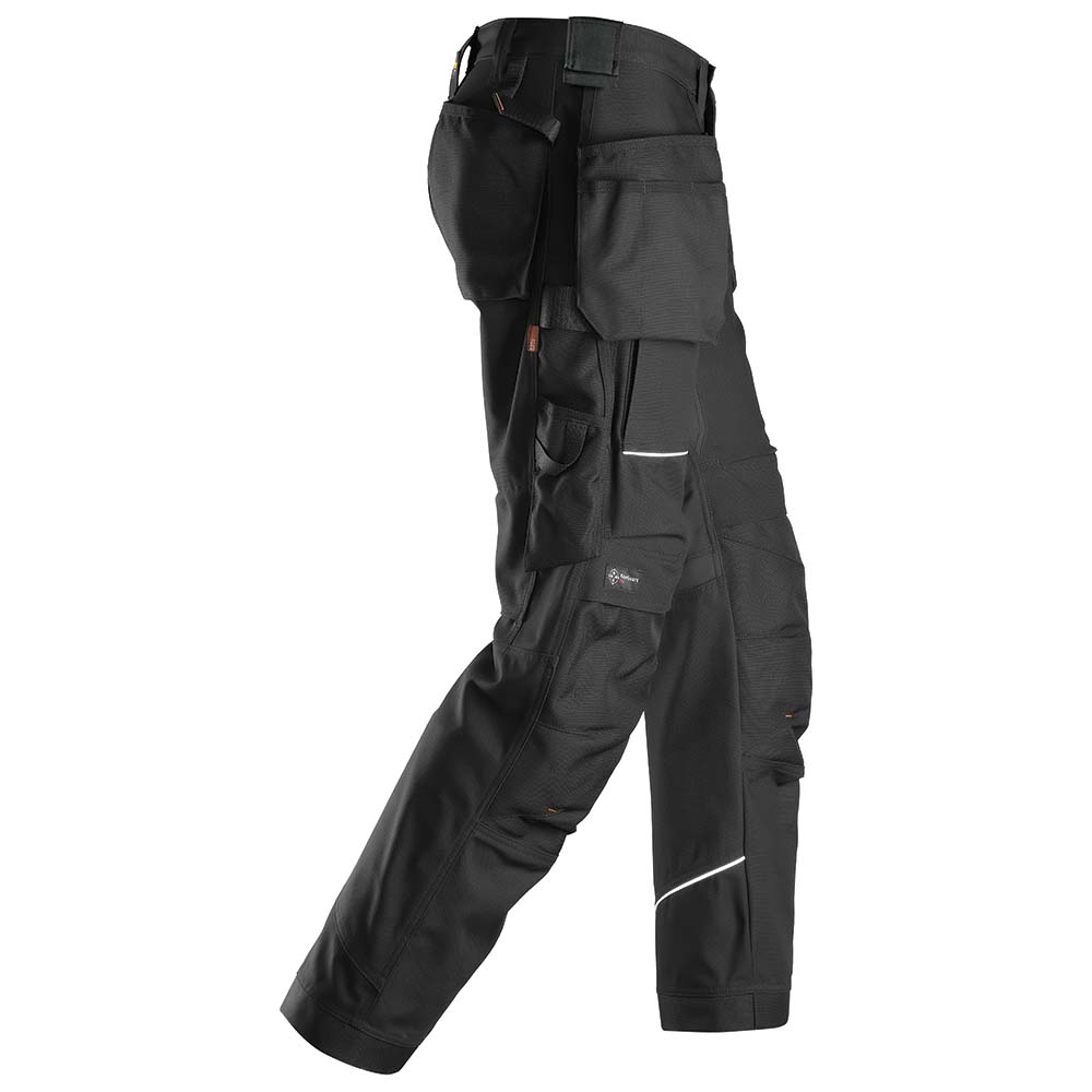 Snickers U6214 RuffWork Canvas Work Pants + Holster Pockets  (Black/Black)