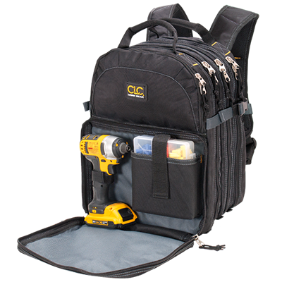 Tool Storage Backpack Molded Base CLC 38 Pocket Work Gear