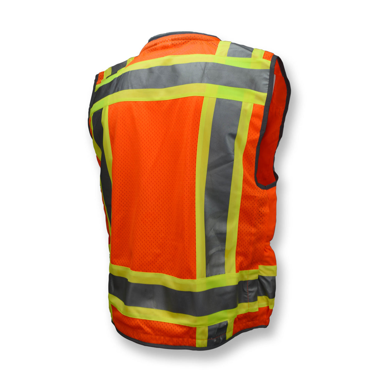 Radians SV55-2ZOD Class 2 Heavy Woven Two-Tone Orange Mesh Engineer Safety Vest