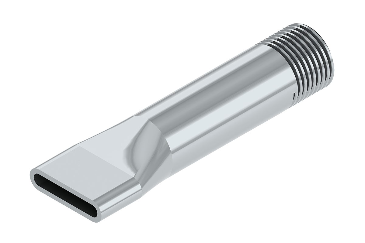 Metal Nozzle, 1/8" x 3/4" Ribbon Bead - WRYKER Construction Supply