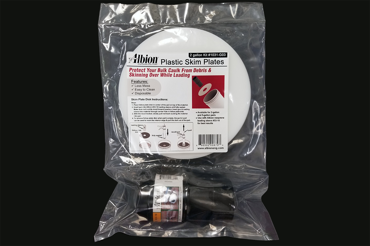 2-Gallon Pail Plastic Skim Plate 6-Pack with #33-10 Loading Sleeve