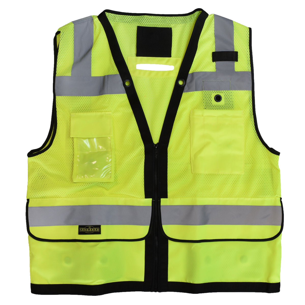 SV59ZT Chaleco con correa para topógrafo de servicio pesado con cremallera