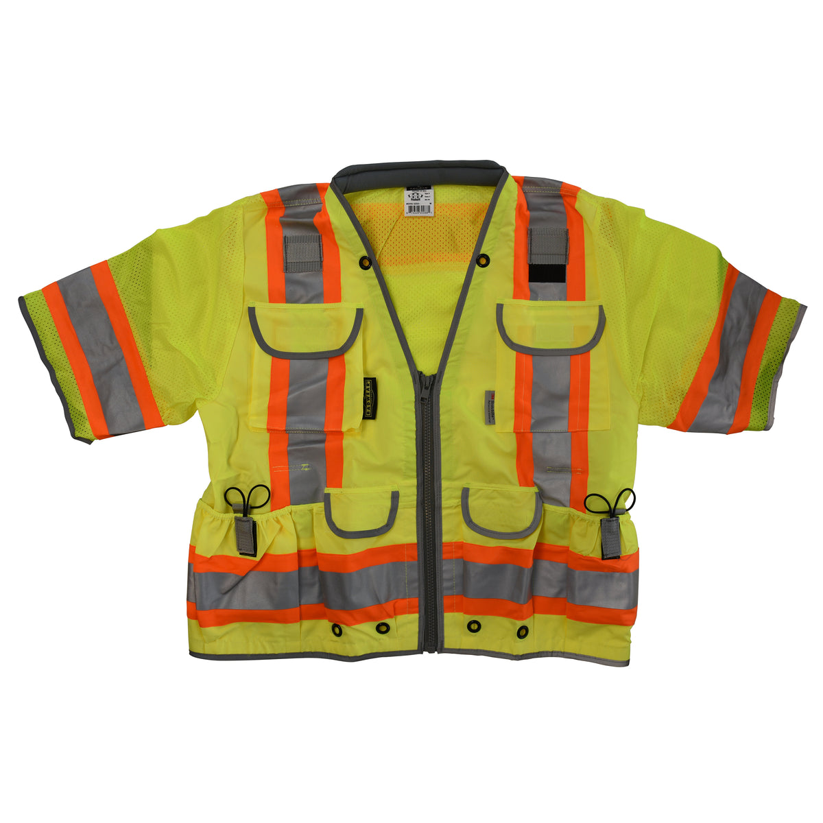Radians SV55-3ZD Class 3 Heavy Woven Two-Tone Mesh Engineer Safety Vest