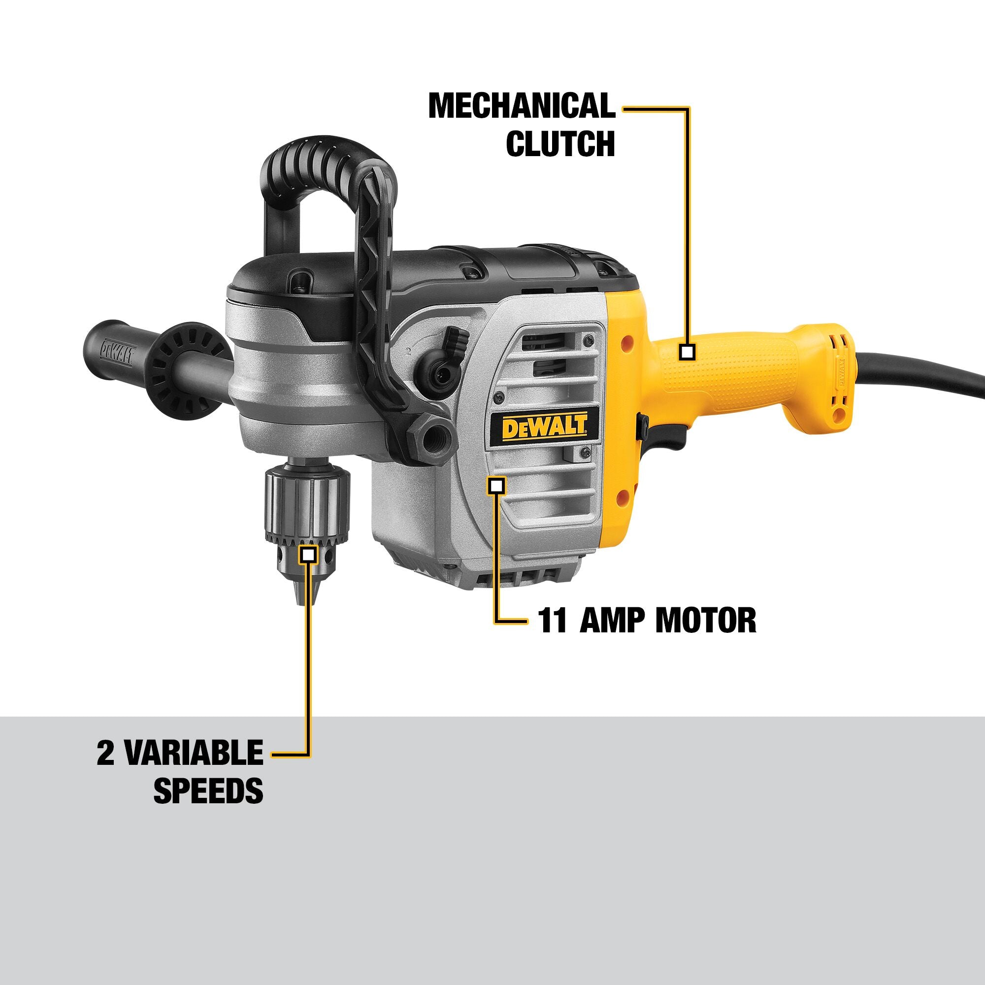 DeWALT DWD450 1/2" VSR Stud and Joist Drill with Clutch, Corded