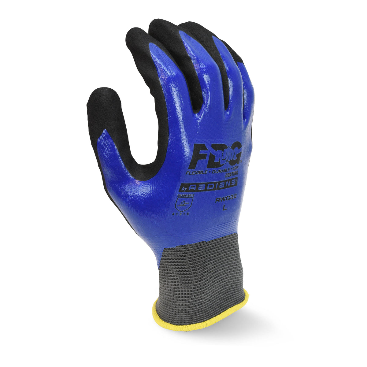 Guante de trabajo de nitrilo impermeable con revestimiento RWG32 FDG (paquete de 12)