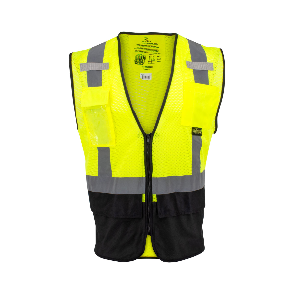 Radians SV75B-2ZM Surveyor Black Bottom Self-Extinguishing Safety Vest