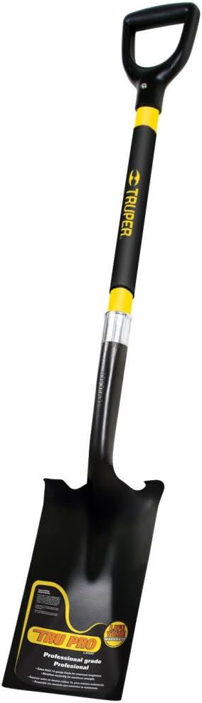 Truper 31202 TRU PRO Garden Spade Shovel + 29" Fiberglass Handle