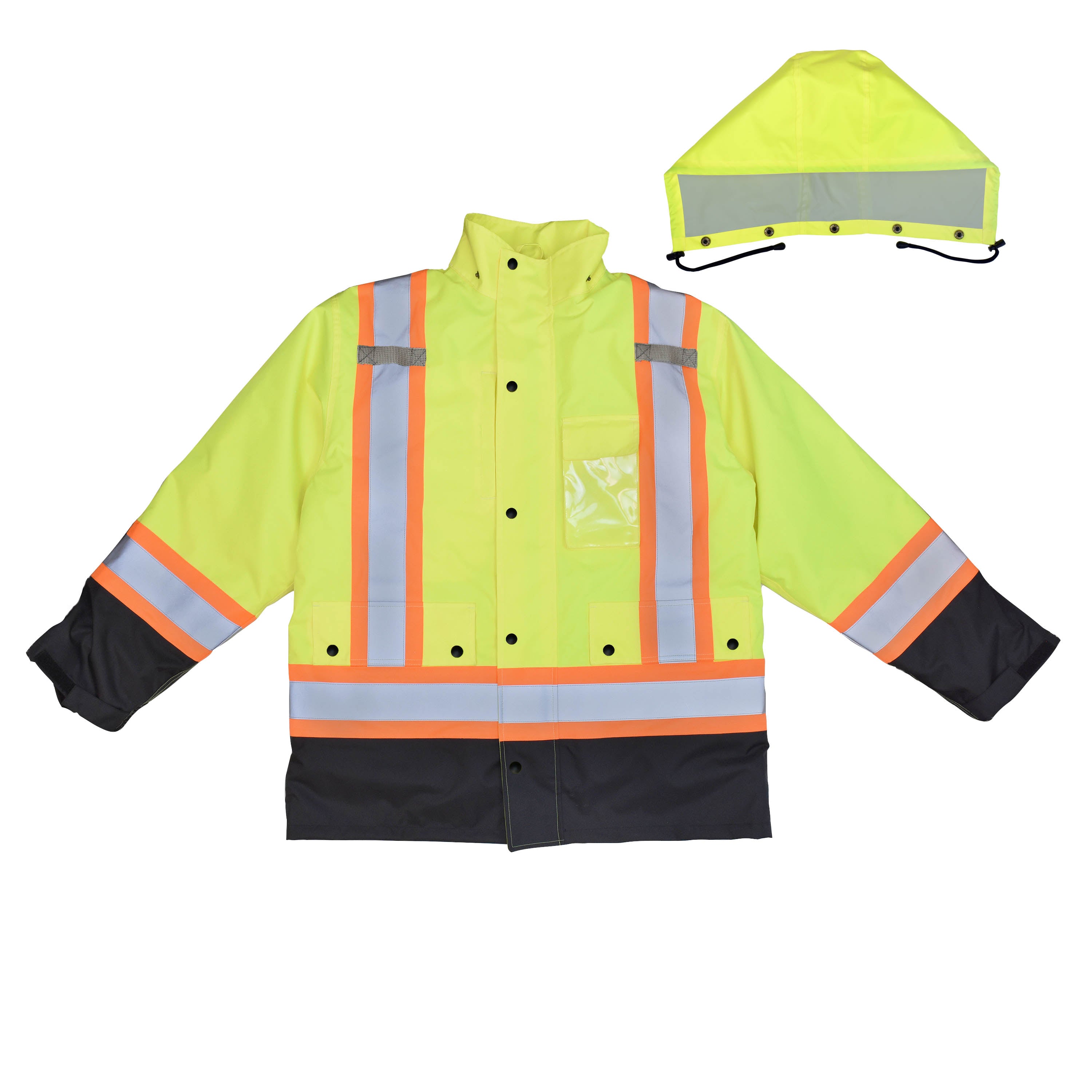 Womens Bomber Jacket Class 1 Size Medium Black - WRYKER Construction Supply