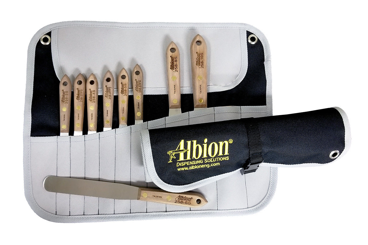 NEW! 9-Piece Classic Spatula Set in Tool Wrap