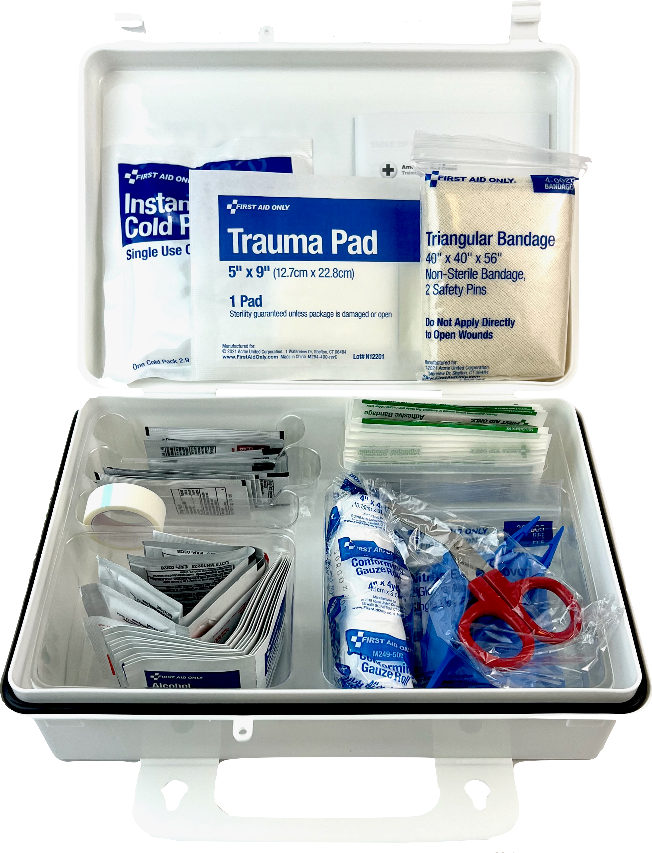 WRYKER 25 Person First Aid Kit With Plastic Case