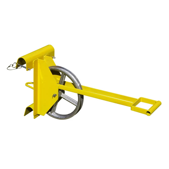 Ladder Mount Hoisting Wheel 12" with Long Handle