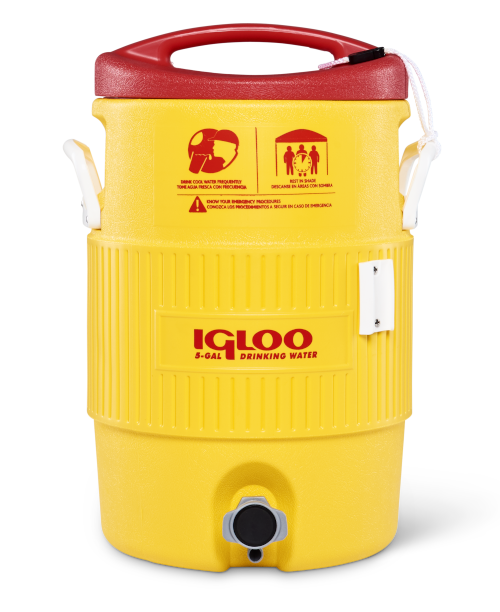 Igloo 400 Series 5 Gallon Yellow White Cooler