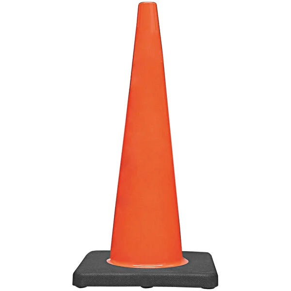 Traffic Cone 28" Orange 7 lbs Cortina Wide Body Meets MUTCD Standards and NCHRP-350 Certification