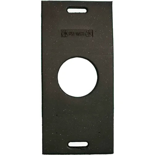 30-Pound Rectangular Delineator Base Recycled Rubber