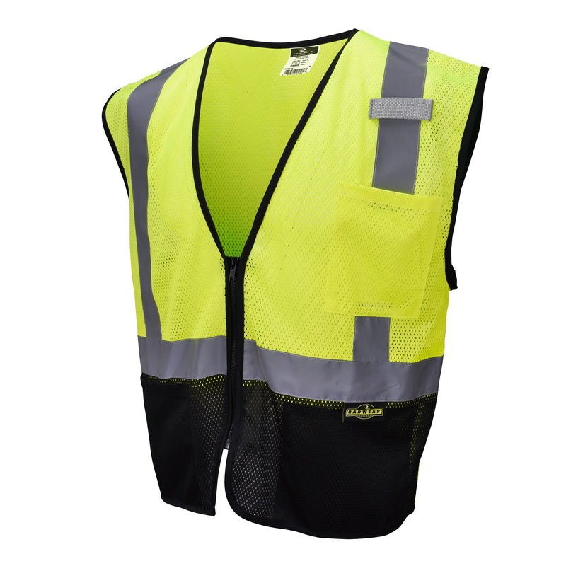 SV3B Black Bottom Economy Mesh Safety Vest