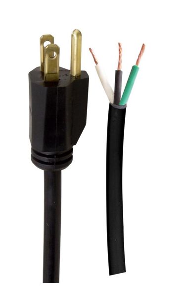03-00066 9' Power Tool Cord Replacement 14/2 SJ0W 5-15 Plug