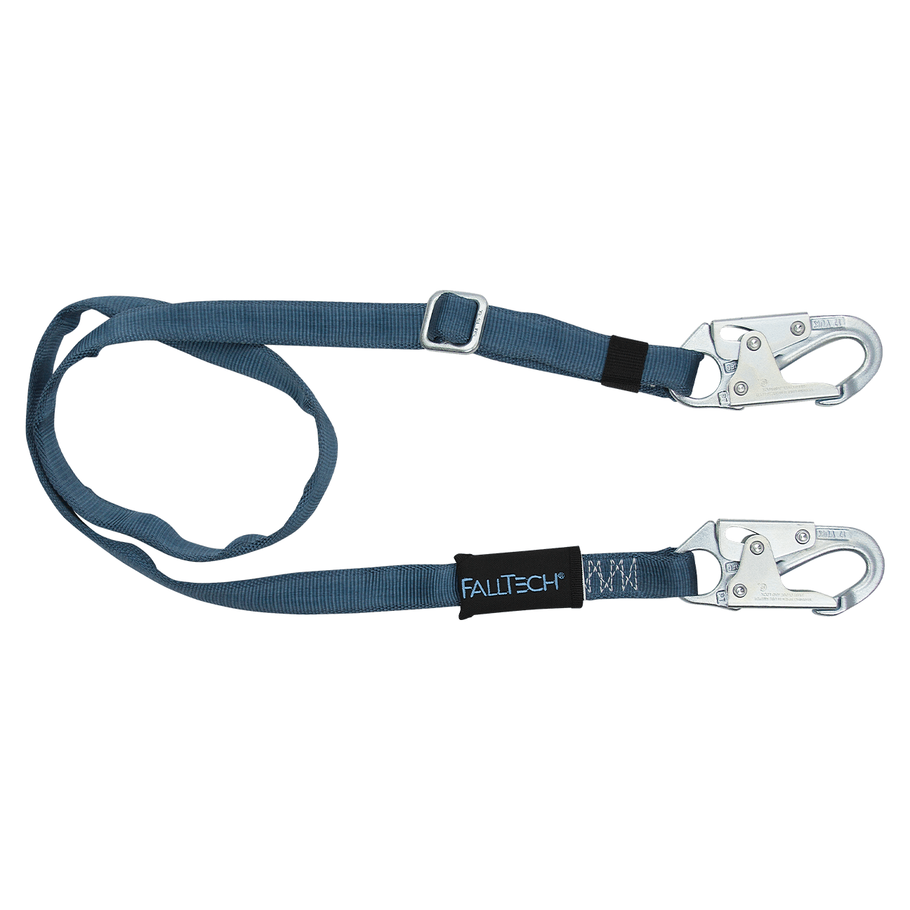 4'-6' Adjustable Restraint Lanyard w/ Steel Snap Hooks (Aerial Lift Lanyard)