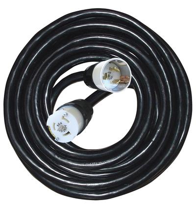 Heavy Duty 100' Vinyl Temporary Extension Cord 50 Amp 6/3-8/1