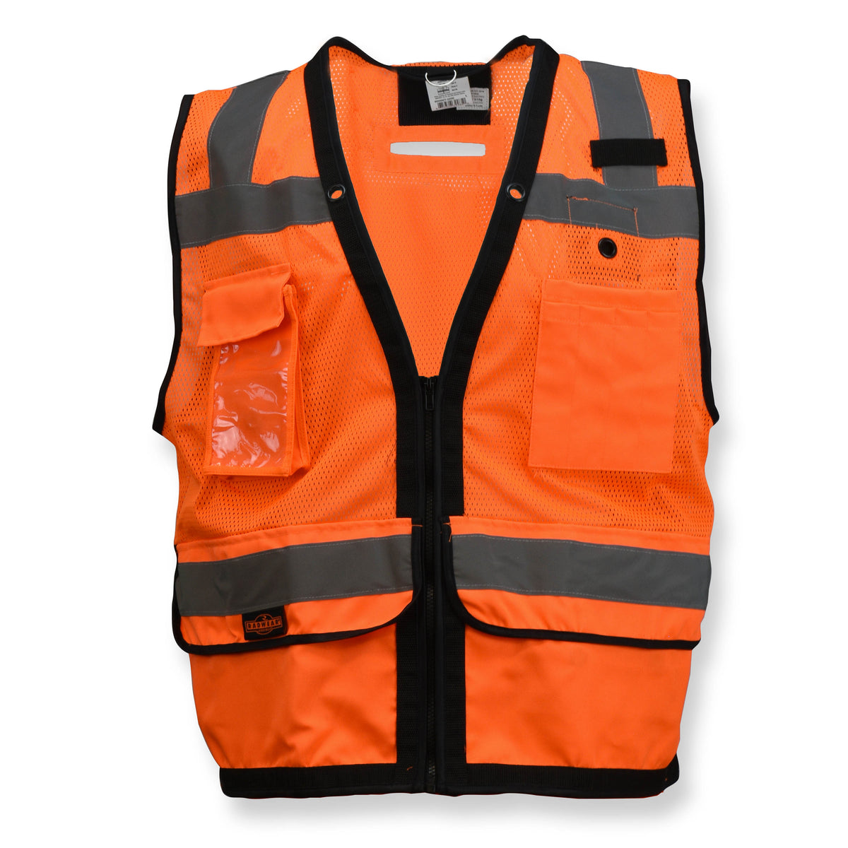 SV59ZT Chaleco con correa para topógrafo de servicio pesado con cremallera