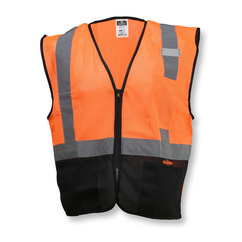 SV3B Black Bottom Economy Mesh Safety Vest