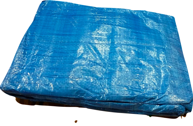 Lona impermeable azul ligera (5 MIL) de 12'X16'
