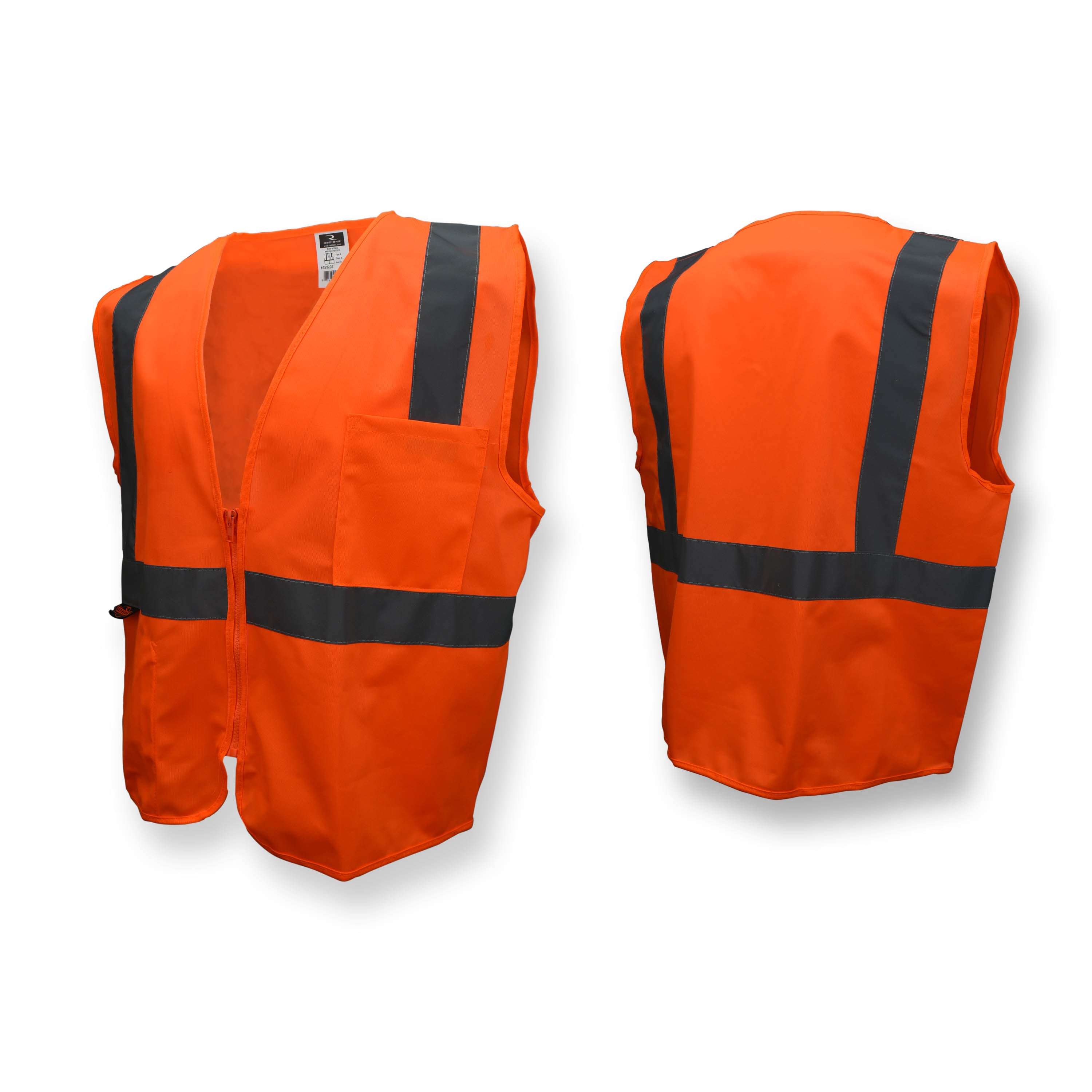 Radians SV2OS Class 2 Solid Orange Economy Safety Vest