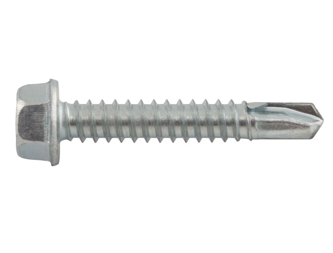 DeWALT TEK-3 DrillIt® Standard Drill Screws, #3 Point Type, 3/8" Indented Hex Washer Head, Zinc Finish