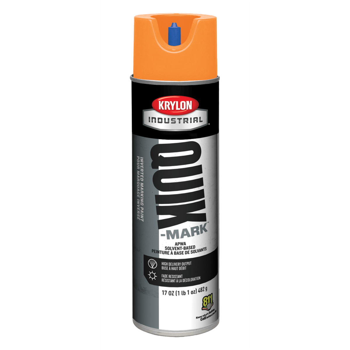 Krylon QUIK-MARK™ Solvent-Based Inverted 20oz Spray Can Marking Paint