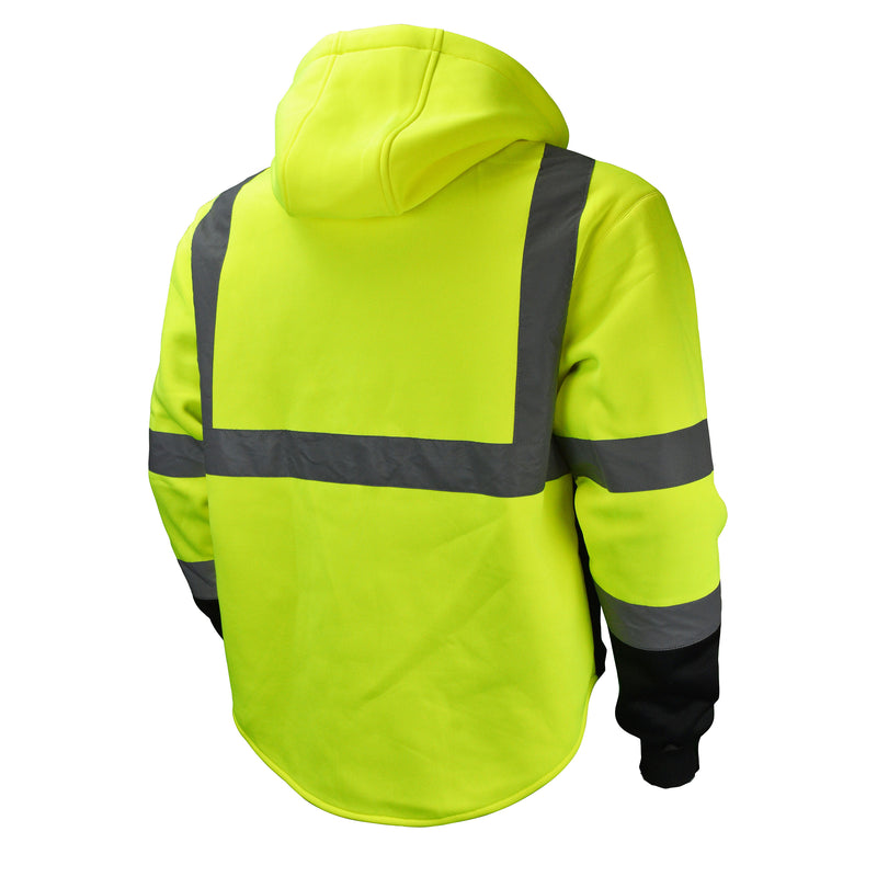 Color Blocked Hooded Sweatshirt with Removable Hood
