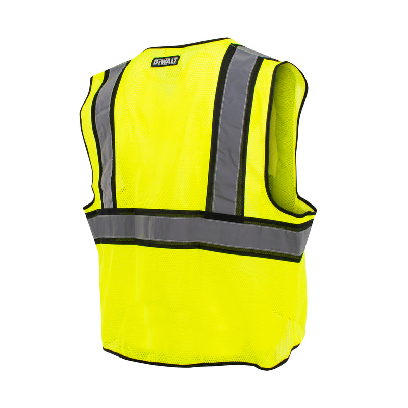 DSV221 Class 2 Contrasting Trim Economy Mesh Vest